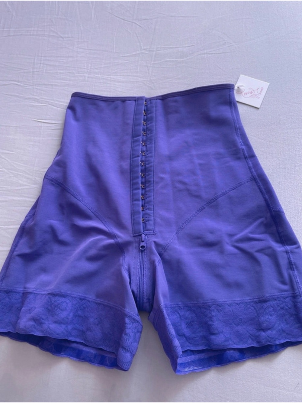 High-Waist Purple Shaping Shorts
